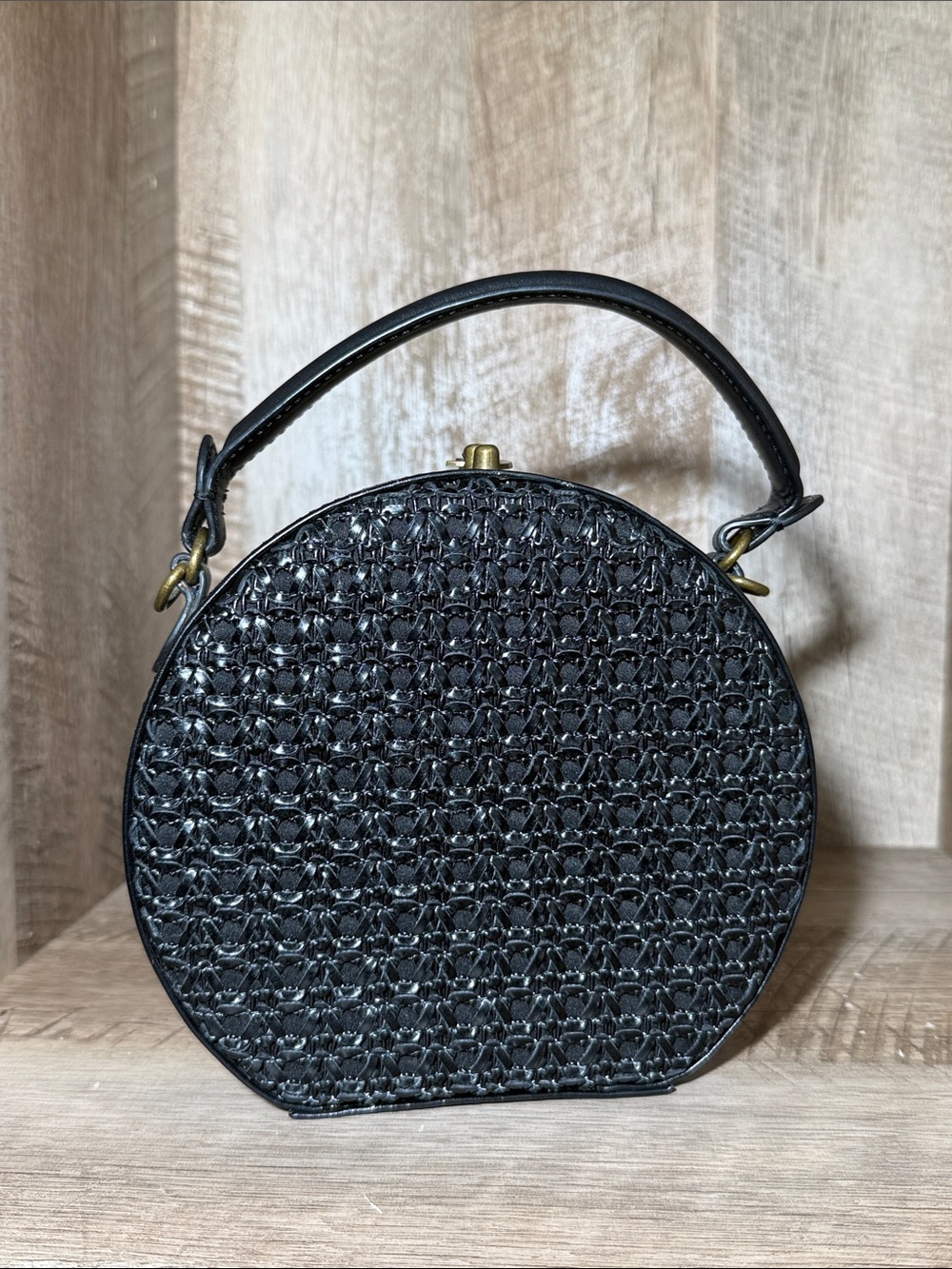 Anthropologie Serena Woven Circle Bag